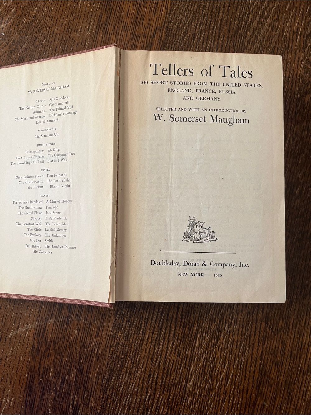 Tellers of Tales 100 SHORT STORIES FROM THE UNITED STATES,ENGLAND, FRANCE, RUSSI